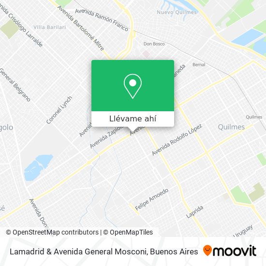Mapa de Lamadrid & Avenida General Mosconi