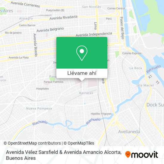 Mapa de Avenida Vélez Sarsfield & Avenida Amancio Alcorta
