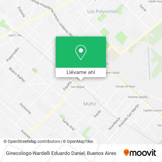 Mapa de Ginecologo-Nardelli Eduardo Daniel