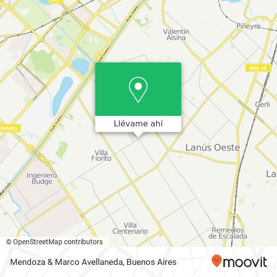 Mapa de Mendoza & Marco Avellaneda