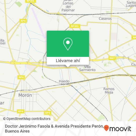 Mapa de Doctor Jerónimo Fasola & Avenida Presidente Perón