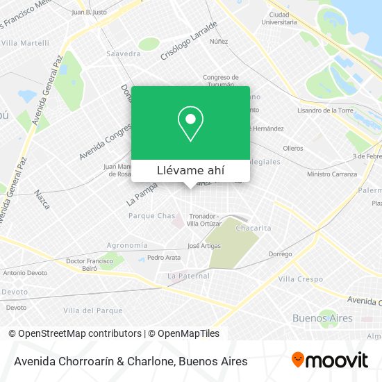 Mapa de Avenida Chorroarín & Charlone