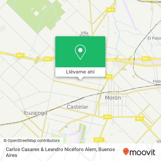 Mapa de Carlos Casares & Leandro Nicéforo Alem
