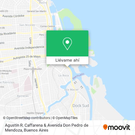 Mapa de Agustín R. Caffarena & Avenida Don Pedro de Mendoza