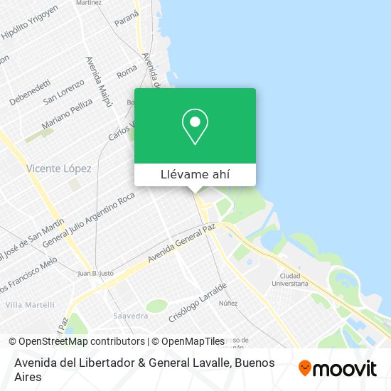 Mapa de Avenida del Libertador & General Lavalle