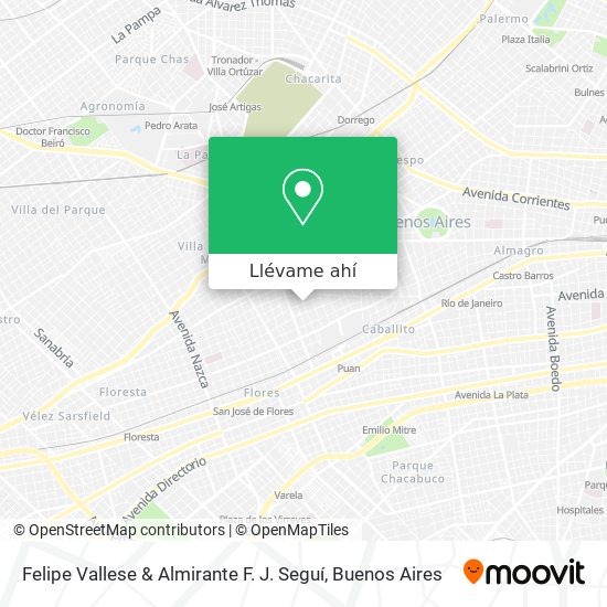 Mapa de Felipe Vallese & Almirante F. J. Seguí