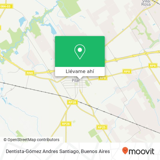 Mapa de Dentista-Gómez Andres Santiago