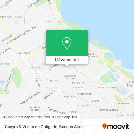 Mapa de Guayra & Vuelta de Obligado