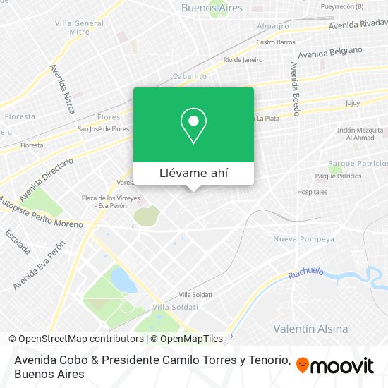 Mapa de Avenida Cobo & Presidente Camilo Torres y Tenorio