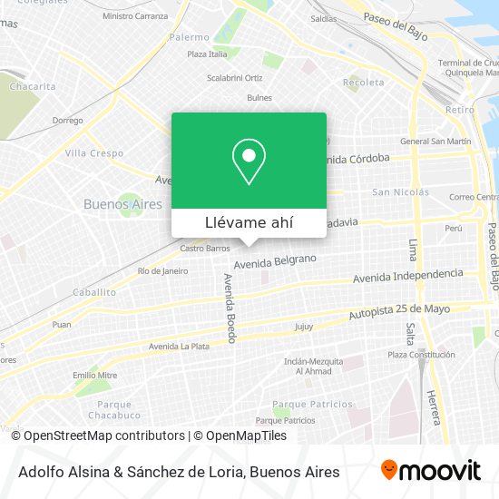 Mapa de Adolfo Alsina & Sánchez de Loria