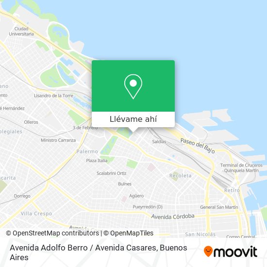 Mapa de Avenida Adolfo Berro / Avenida Casares