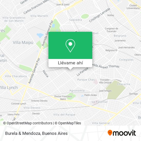 Mapa de Burela & Mendoza