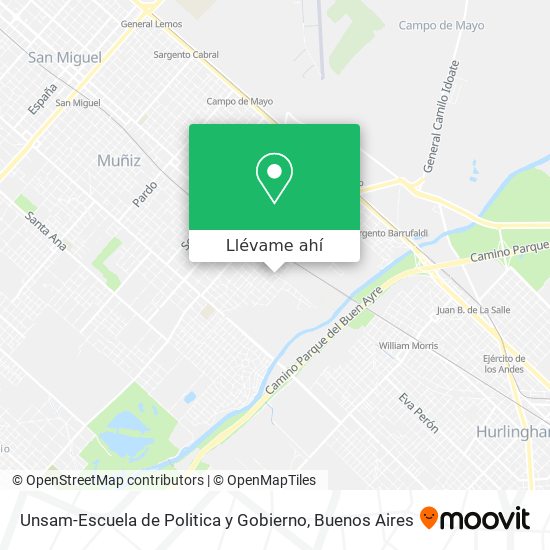 Mapa de Unsam-Escuela de Politica y Gobierno