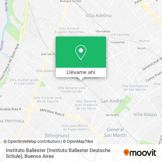 Mapa de Instituto Ballester (Instituto Ballester Deutsche Schule)