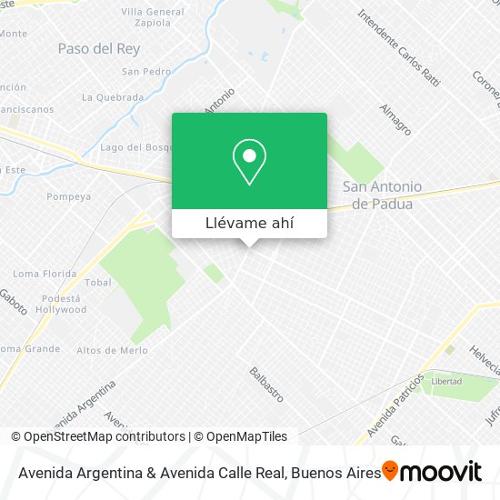 Mapa de Avenida Argentina & Avenida Calle Real