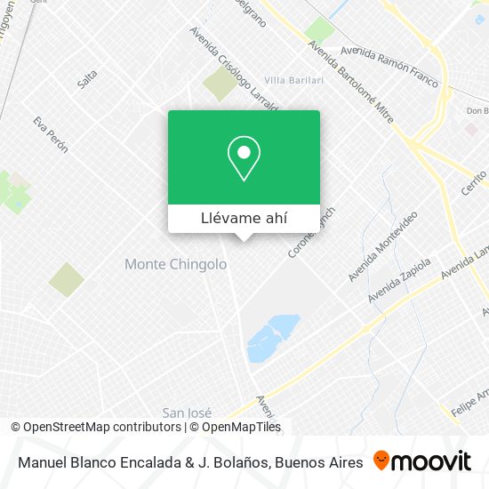Mapa de Manuel Blanco Encalada & J. Bolaños