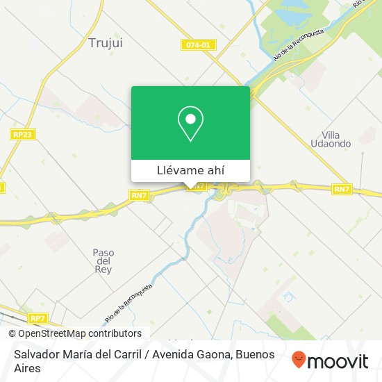 Mapa de Salvador María del Carril / Avenida Gaona