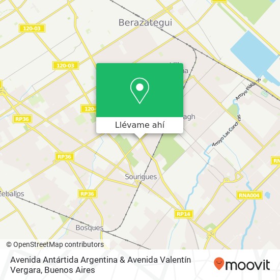 Mapa de Avenida Antártida Argentina & Avenida Valentín Vergara