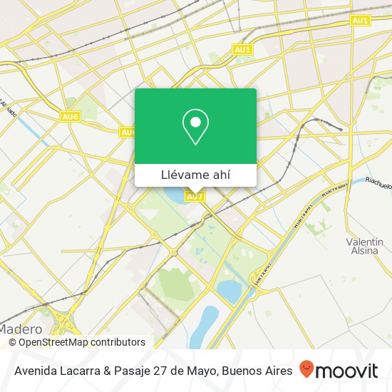 Mapa de Avenida Lacarra & Pasaje 27 de Mayo