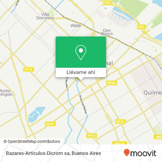Mapa de Bazares-Articulos-Dicrom sa