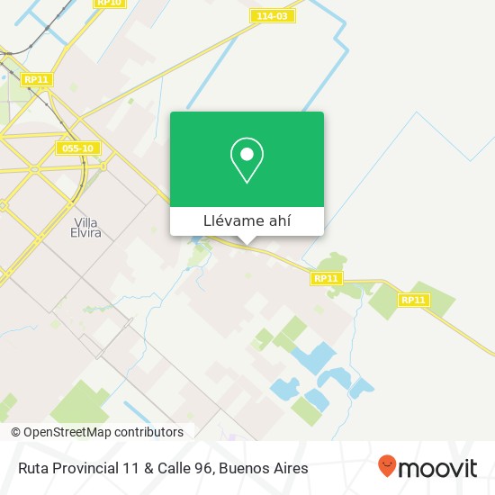 Mapa de Ruta Provincial 11 & Calle 96