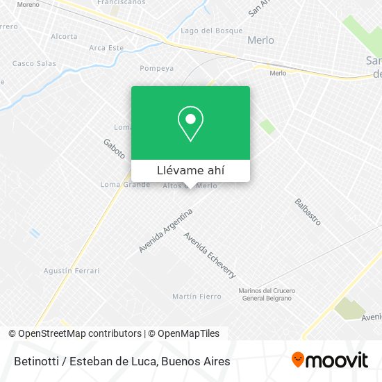 Mapa de Betinotti / Esteban de Luca