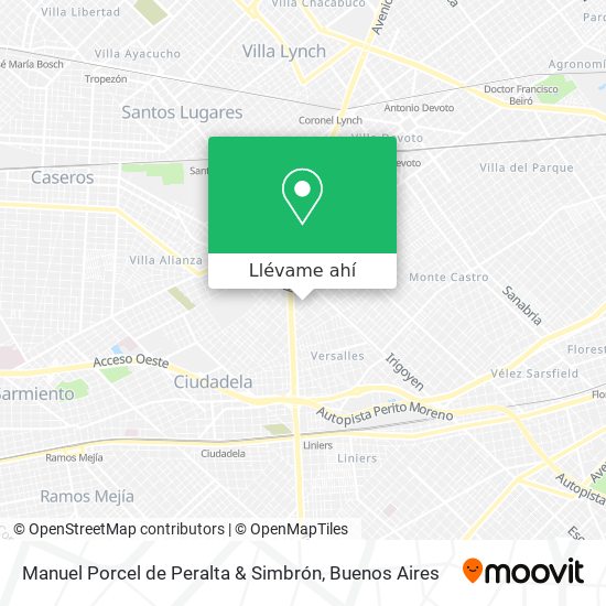 Mapa de Manuel Porcel de Peralta & Simbrón