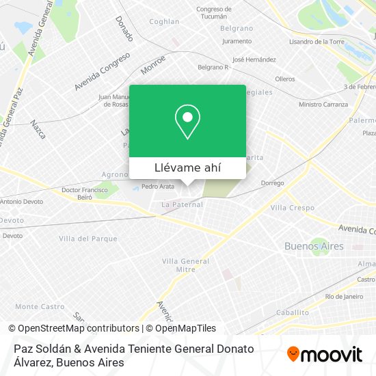 Mapa de Paz Soldán & Avenida Teniente General Donato Álvarez