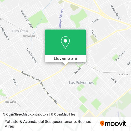 Mapa de Yatasto & Avenida del Sesquicentenario