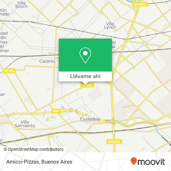 Mapa de Amicci-Pizzas