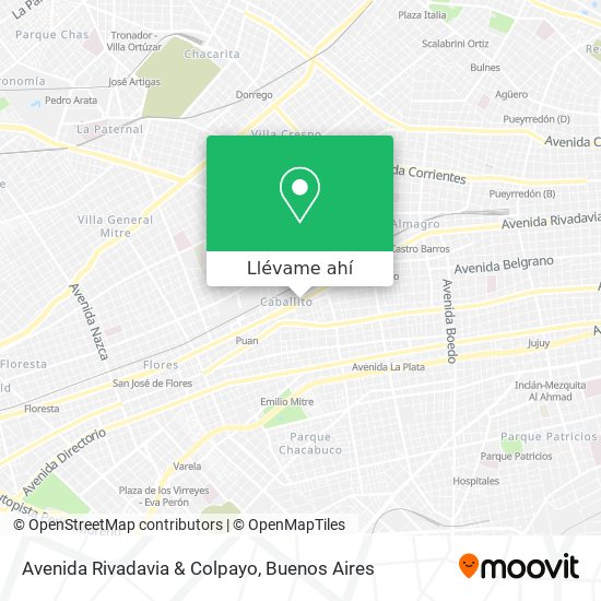 Mapa de Avenida Rivadavia & Colpayo