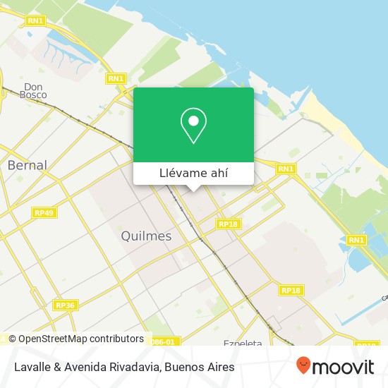 Mapa de Lavalle & Avenida Rivadavia