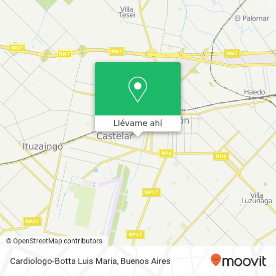 Mapa de Cardiologo-Botta Luis Maria