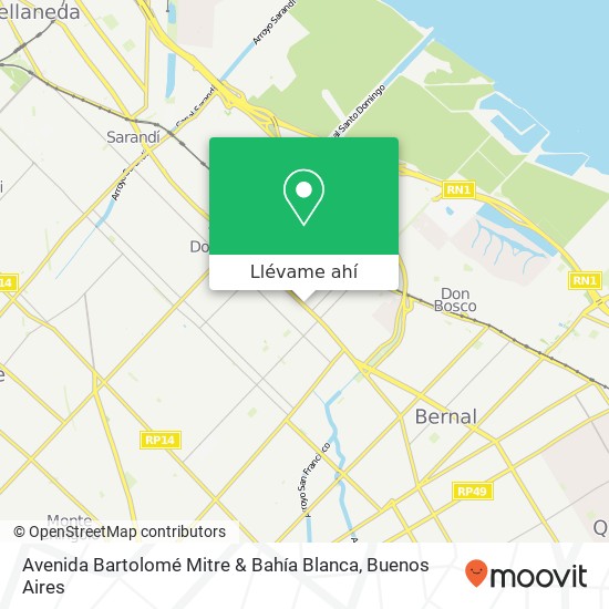Mapa de Avenida Bartolomé Mitre & Bahía Blanca