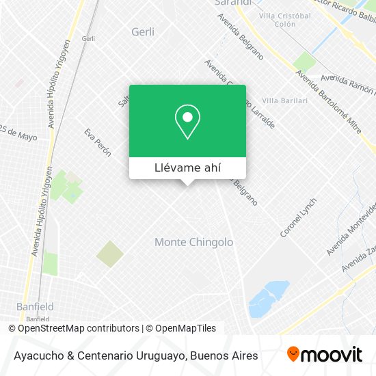 Mapa de Ayacucho & Centenario Uruguayo