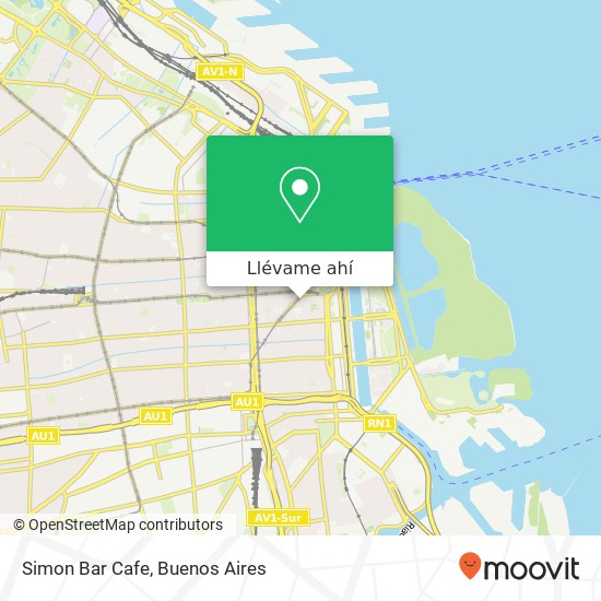 Mapa de Simon Bar Cafe