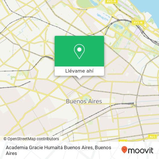 Mapa de Academia Gracie Humaitá Buenos Aires