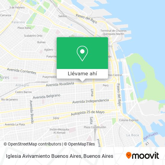 Mapa de Iglesia Avivamiento Buenos Aires