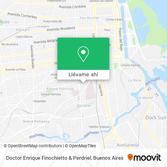 Mapa de Doctor Enrique Finochietto & Perdriel