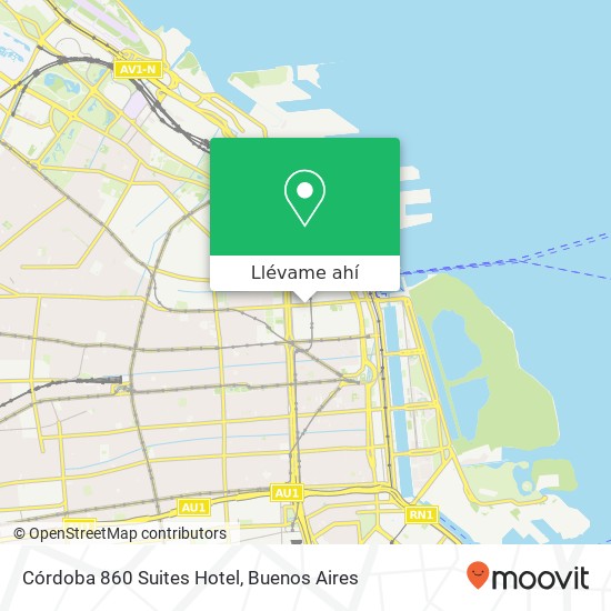 Mapa de Córdoba 860 Suites Hotel