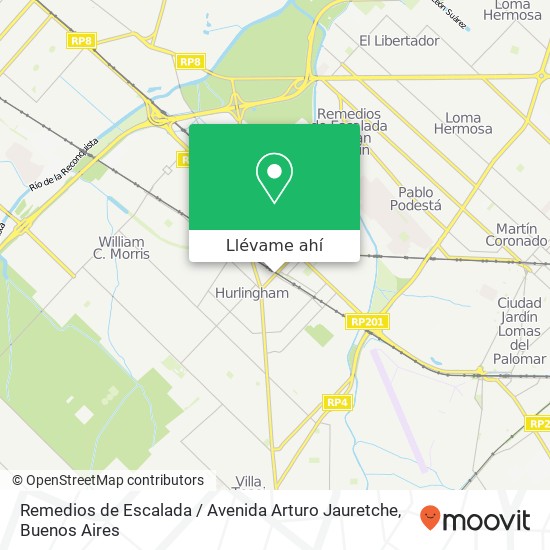 Mapa de Remedios de Escalada / Avenida Arturo Jauretche
