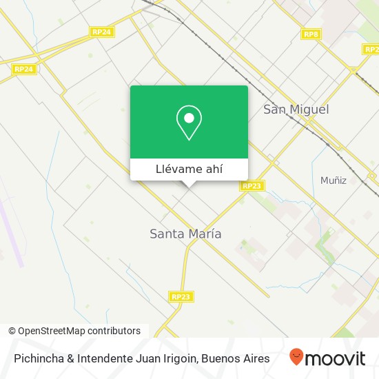 Mapa de Pichincha & Intendente Juan Irigoin