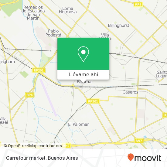 Mapa de Carrefour market
