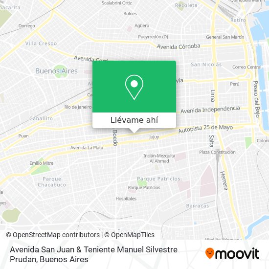 Mapa de Avenida San Juan & Teniente Manuel Silvestre Prudan