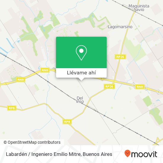Mapa de Labardén / Ingeniero Emilio Mitre
