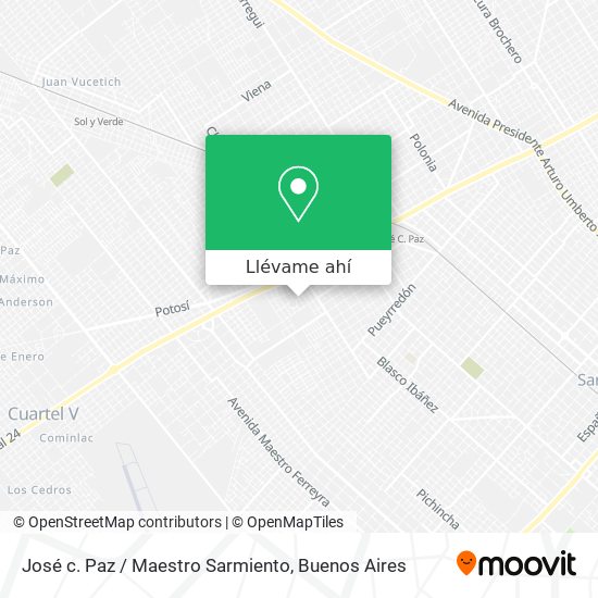 Mapa de José c. Paz / Maestro Sarmiento