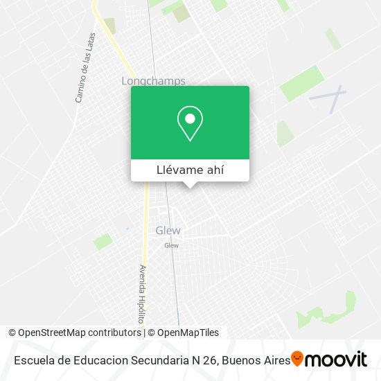 Mapa de Escuela de Educacion Secundaria N 26