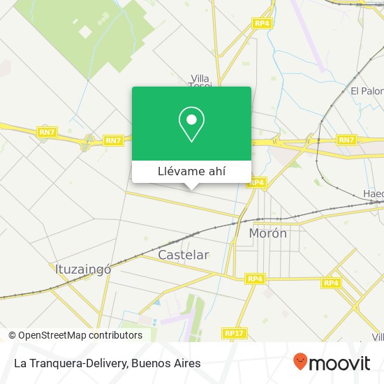 Mapa de La Tranquera-Delivery