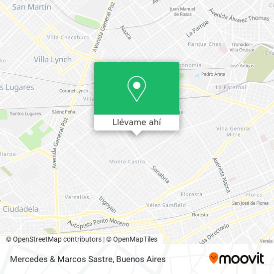 Mapa de Mercedes & Marcos Sastre