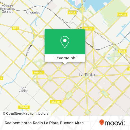 Mapa de Radioemisoras-Radio La Plata